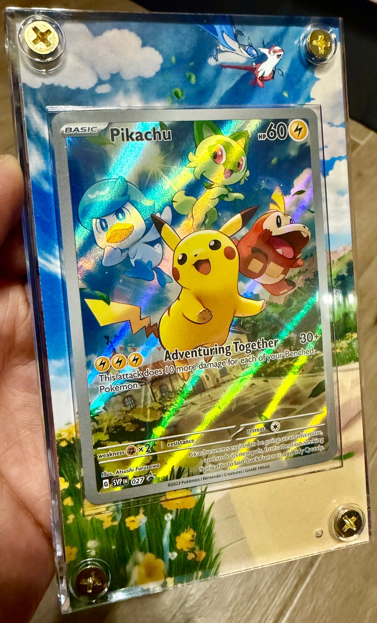 Pikachu 027 extended art slab