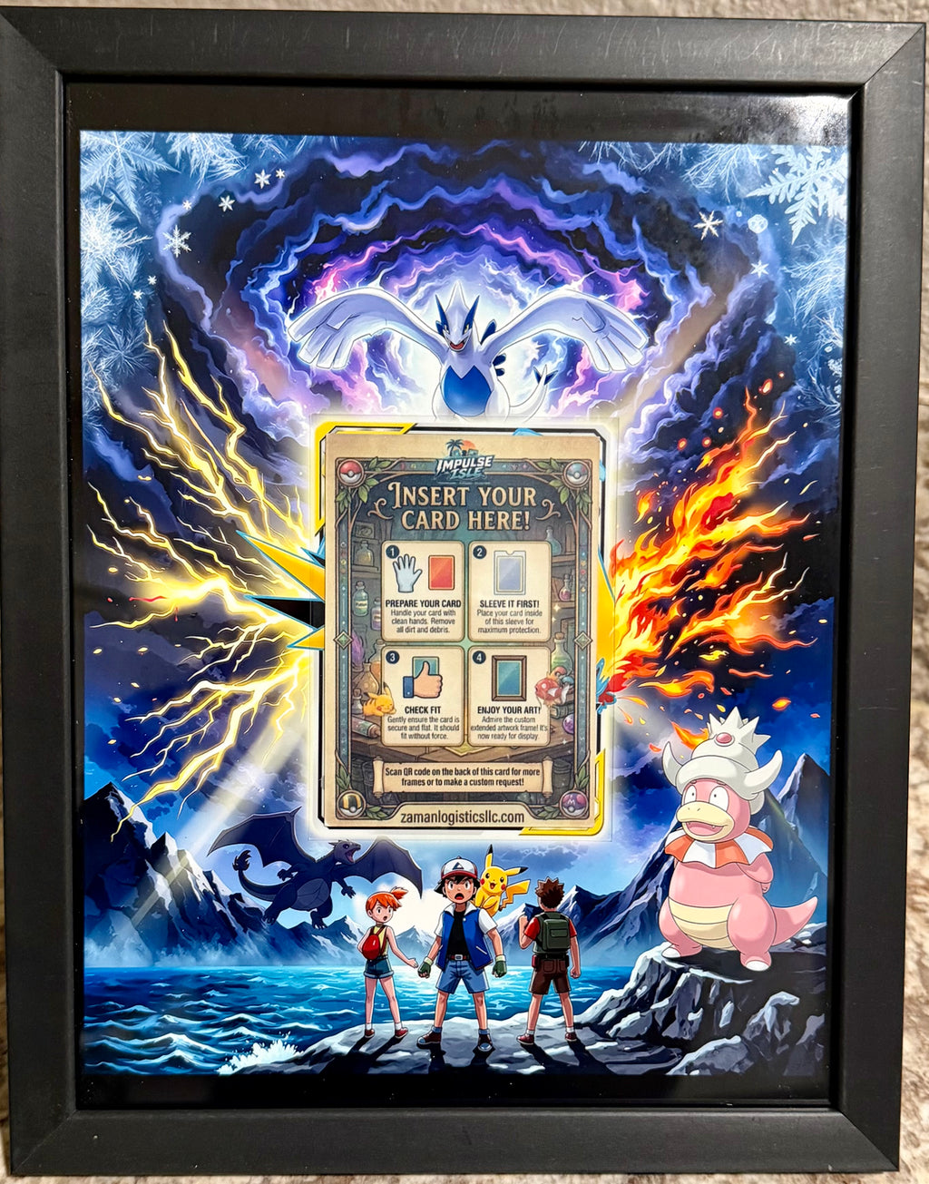 Moltres&Zapdos&Articuno tag team 66/68 Extended art frame, CARD NOT INCLUDED