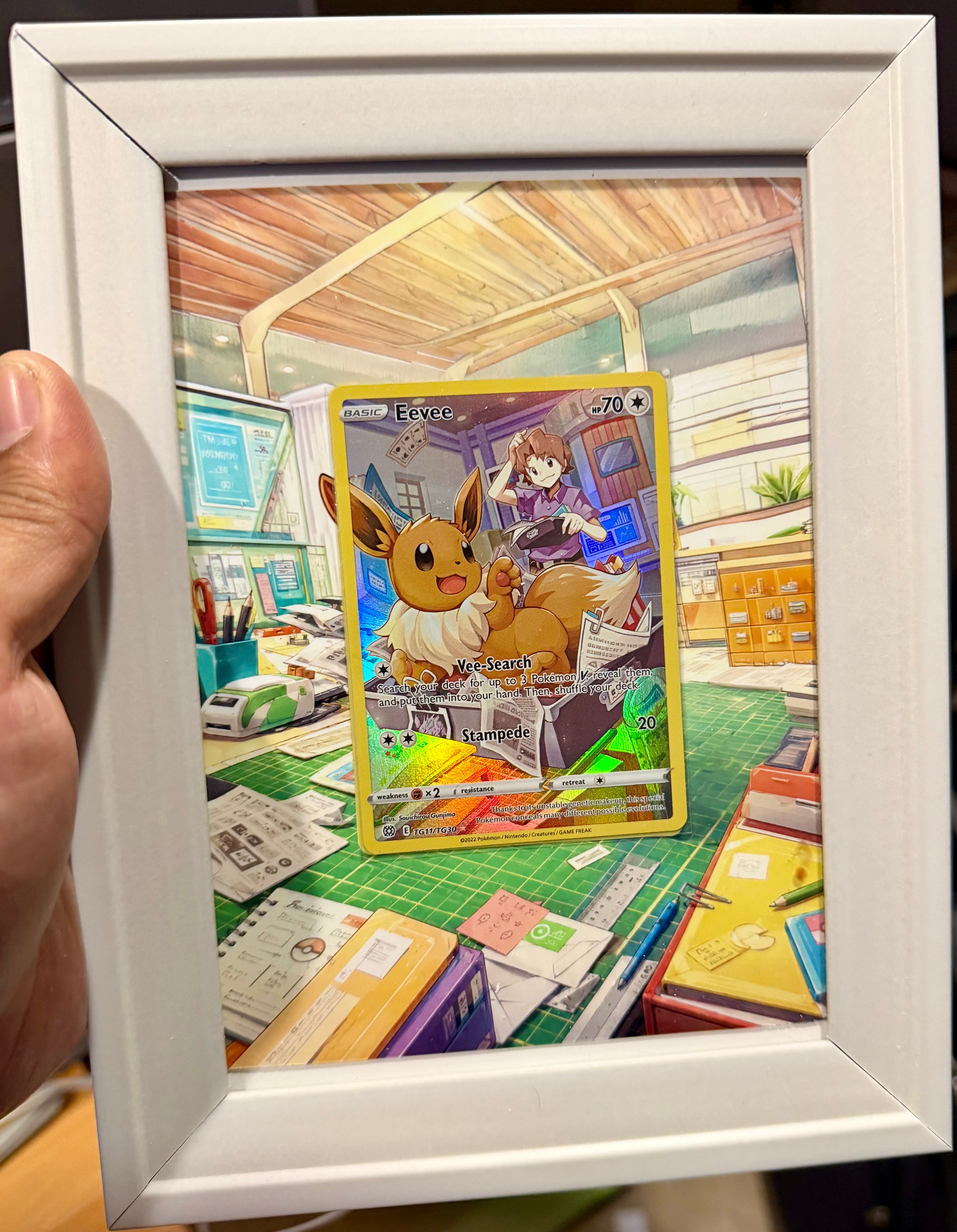 Eevee TG11/TG30 extended art frame Card Not Included