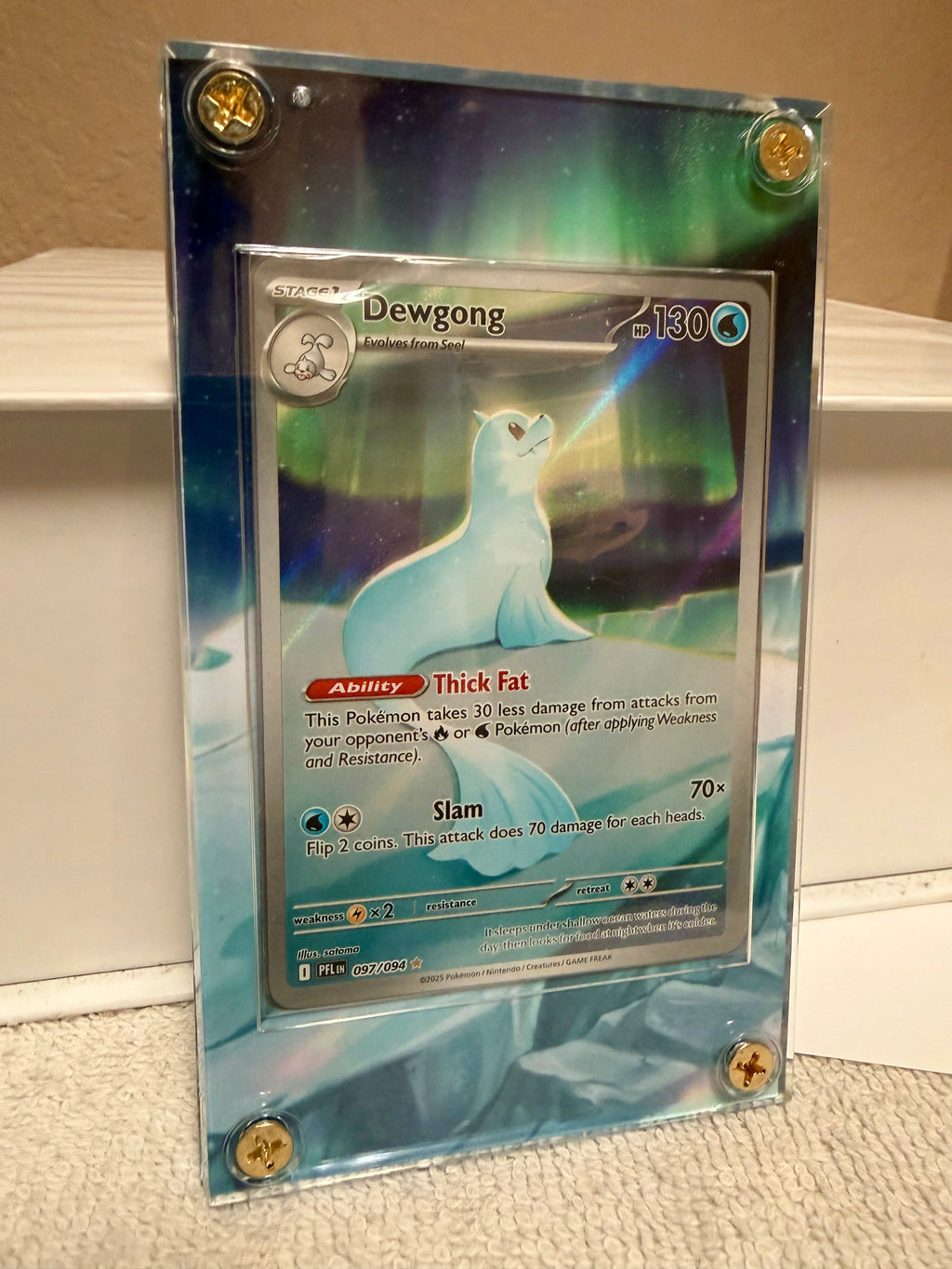 Dewgong 097/094 extended art slab, CARD NOT INCLUDED