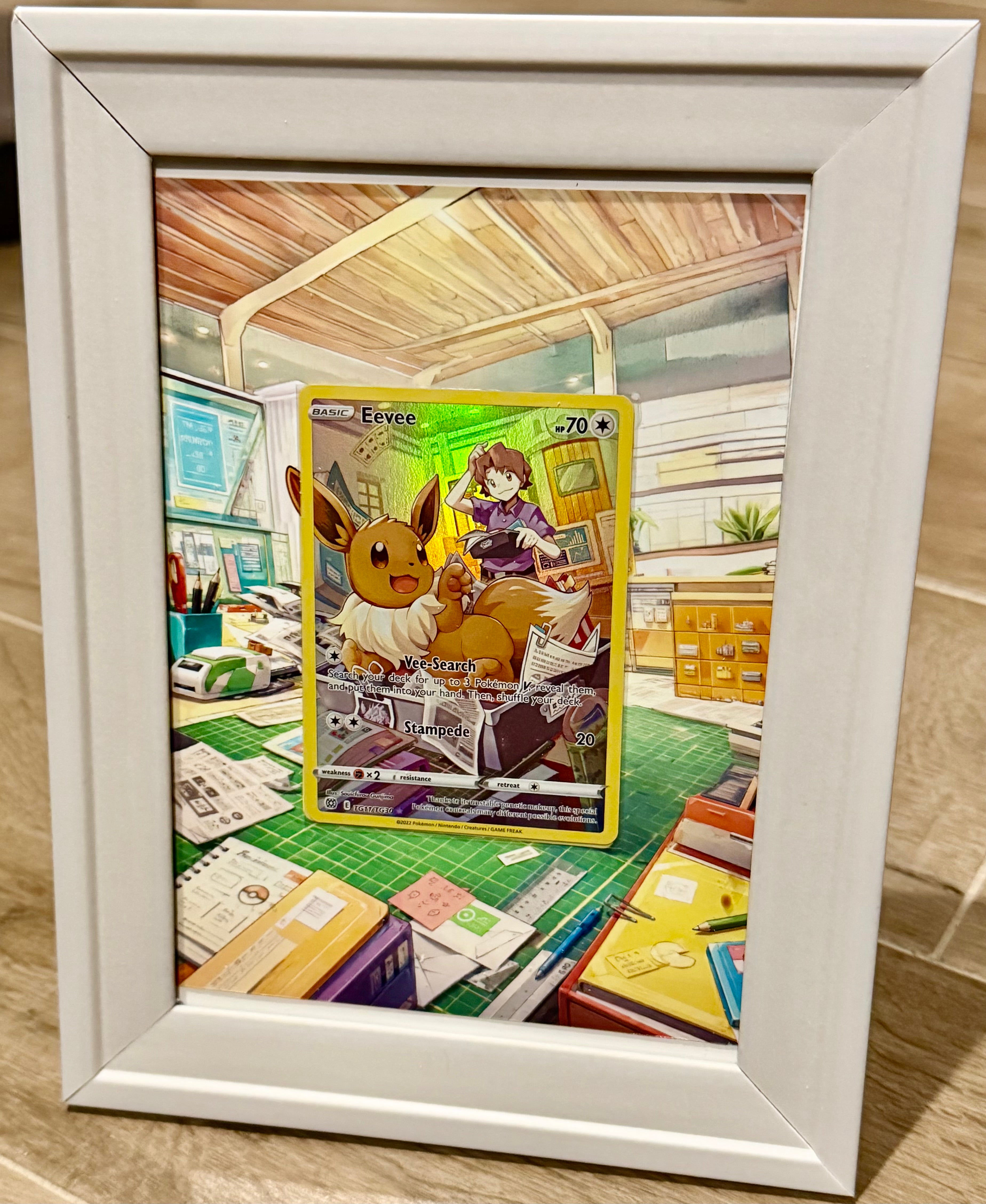 Eevee TG11/TG30 extended art frame Card Not Included