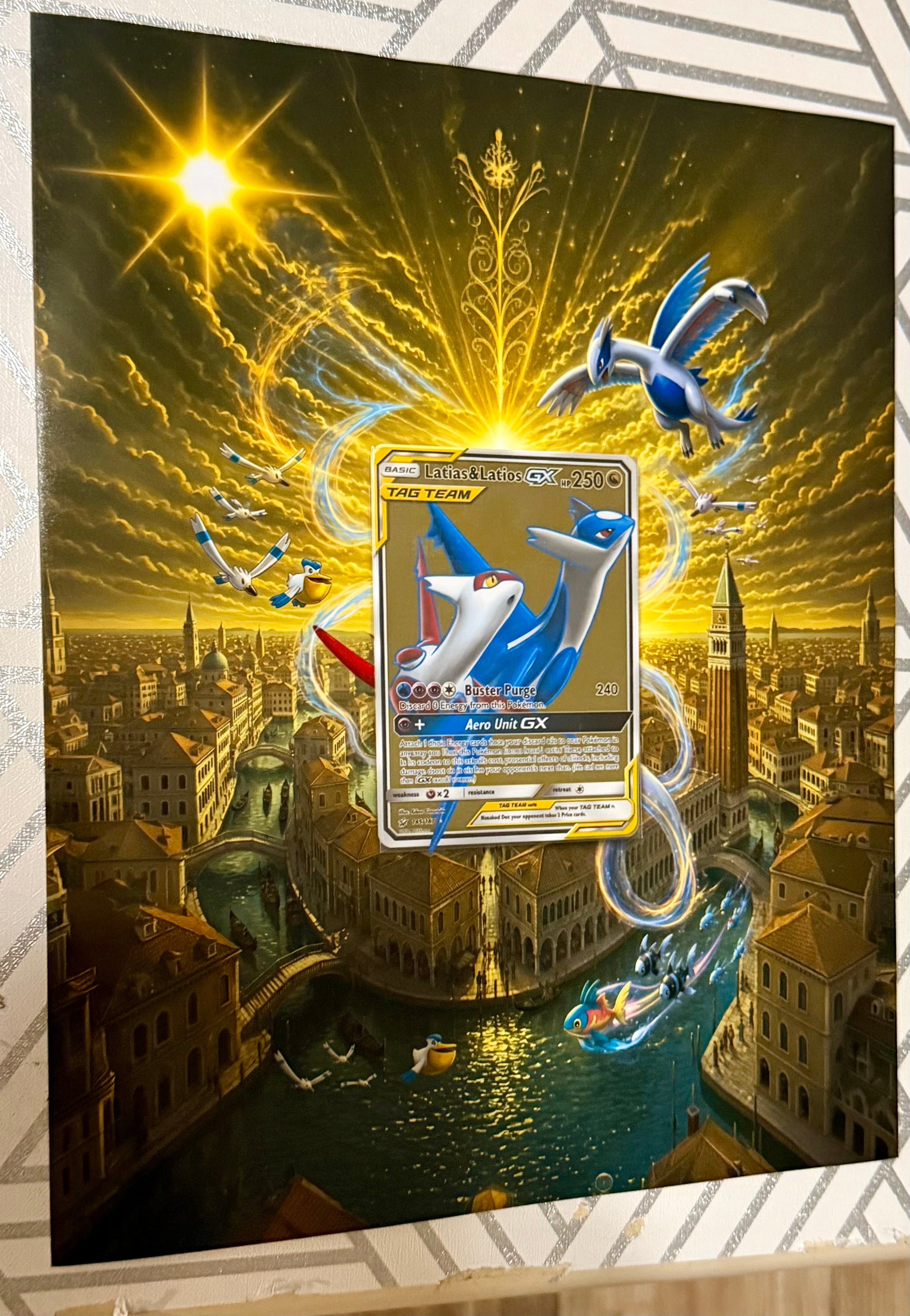 Latios latias 169/181 extended art frame, Card not included