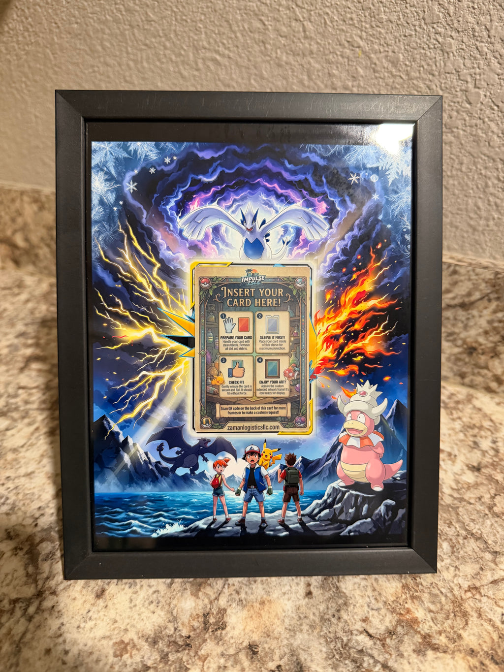 Moltres&Zapdos&Articuno tag team 66/68 Extended art frame, CARD NOT INCLUDED