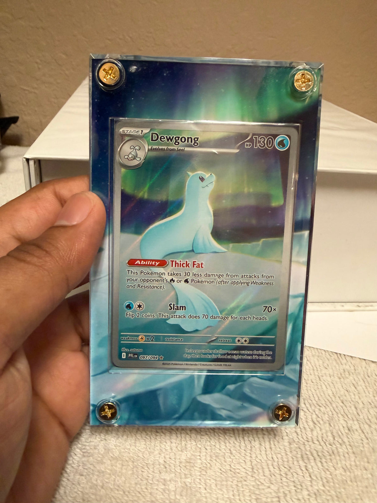 Dewgong 097/094 extended art slab, CARD NOT INCLUDED