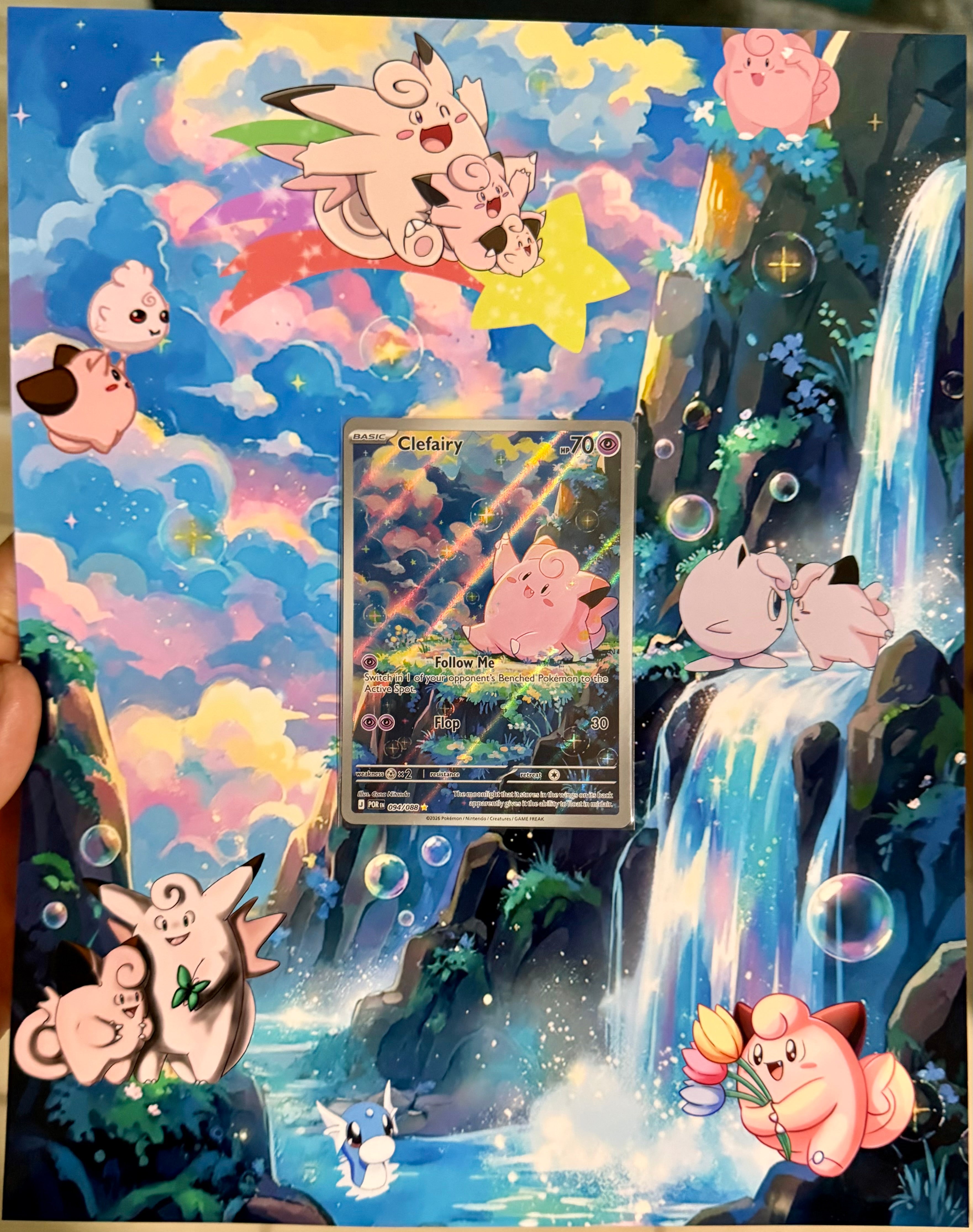 Clefairy 094/088 extended art frame CARD NOT INCLUDED