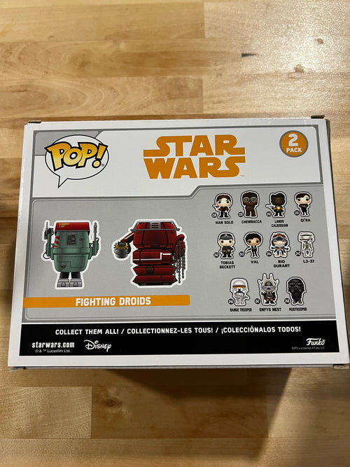 2018 Funko Pop! Star Wars FIGHTING DROIDS 2 Pack Vinyl Bobble-Head Figure
